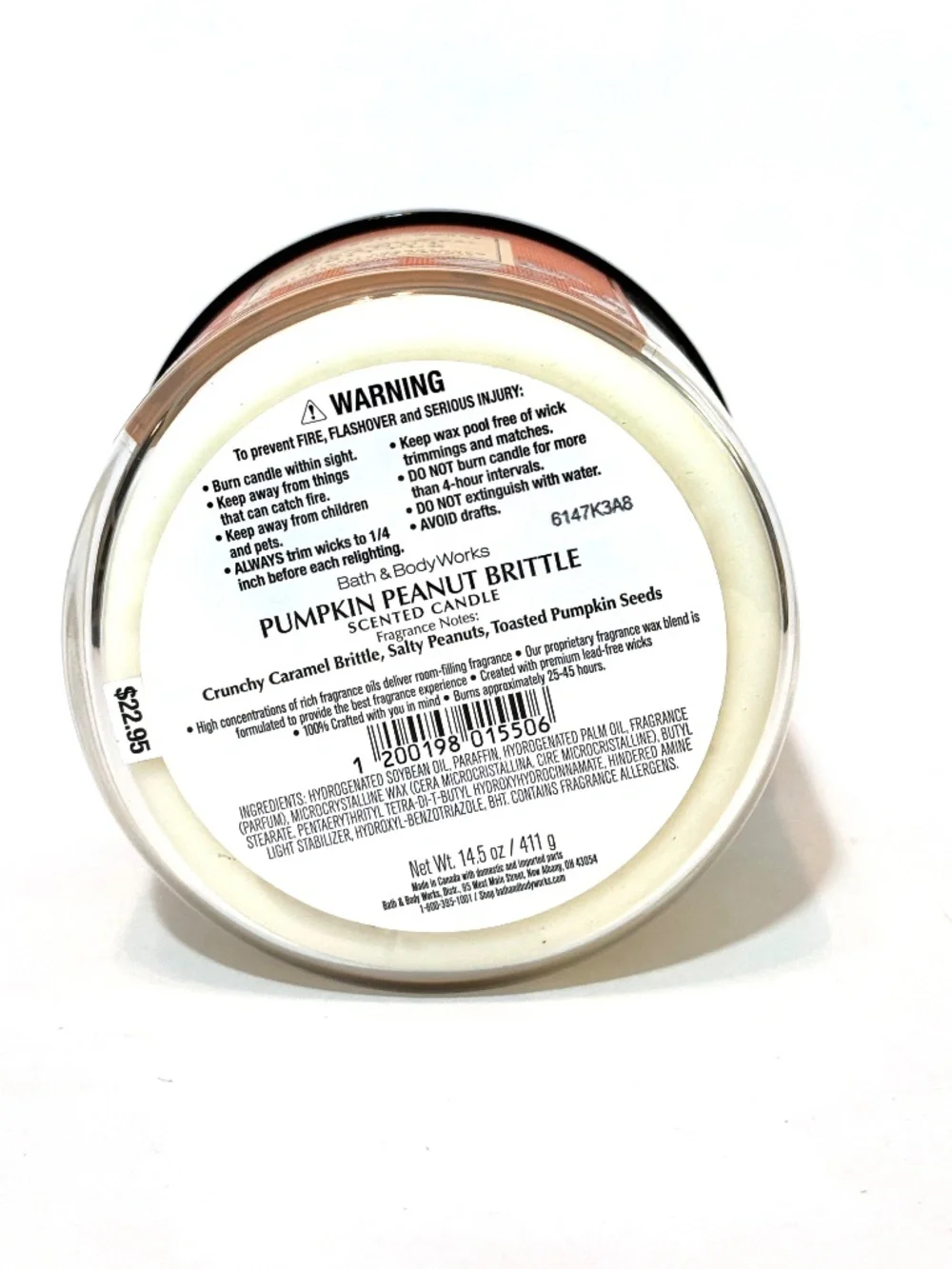 PUMPKIN PEANUT BRITTLE 3-Wick Candle